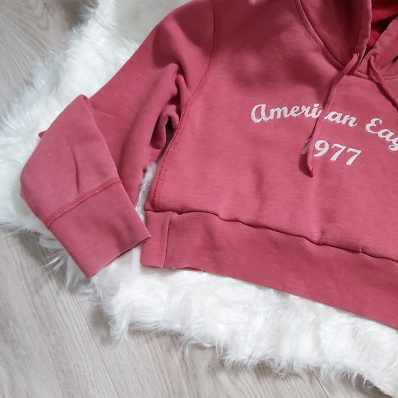 Cropped American Eagle reworked hoodie - Picture 3 of 10